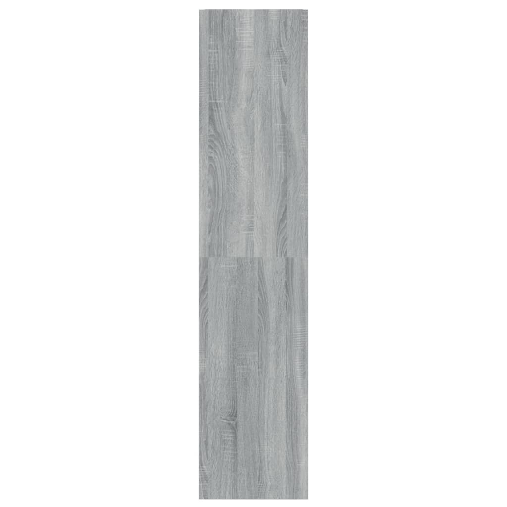 Book Cabinet/Room Divider Grey Sonoma 40x30x135 cm