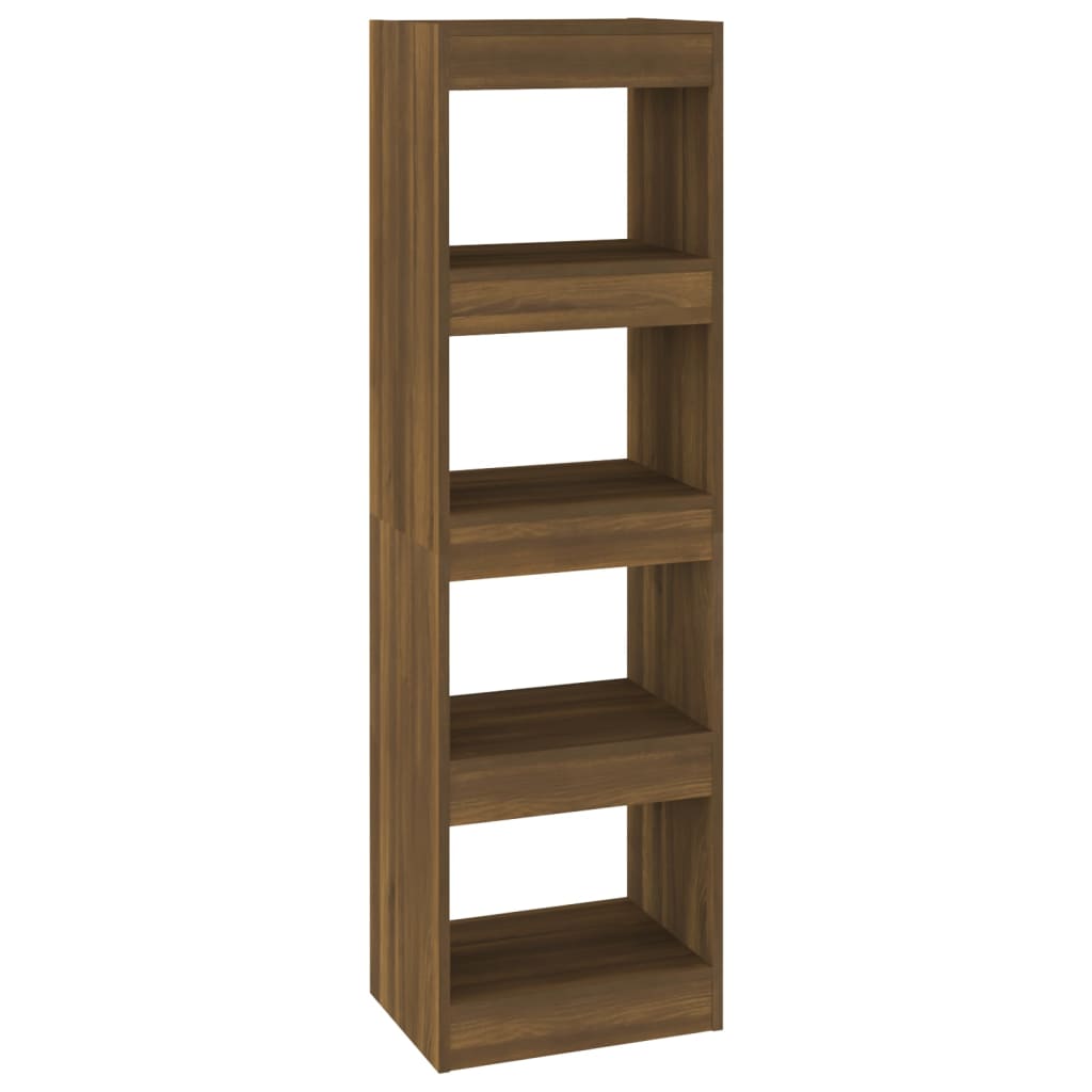 Book Cabinet/Room Divider Brown Oak 40x30x135 cm