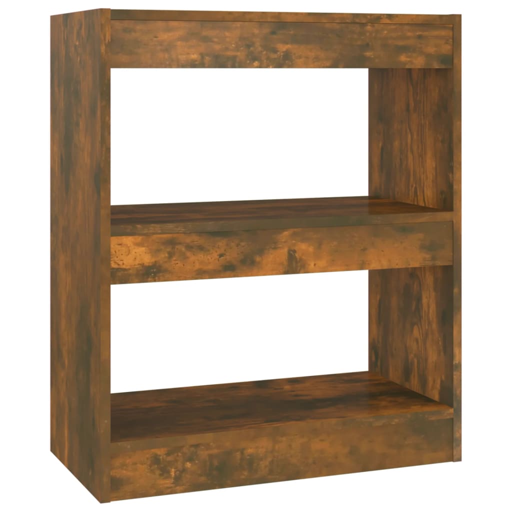 Book Cabinet/Room Divider Smoked Oak 60x30x72 cm