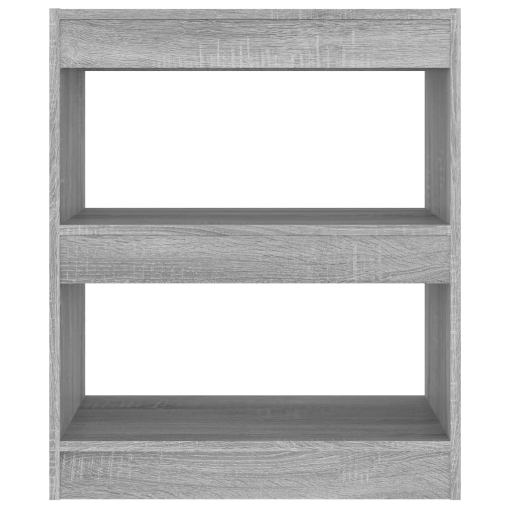 Book Cabinet/Room Divider Grey Sonoma 60x30x72 cm