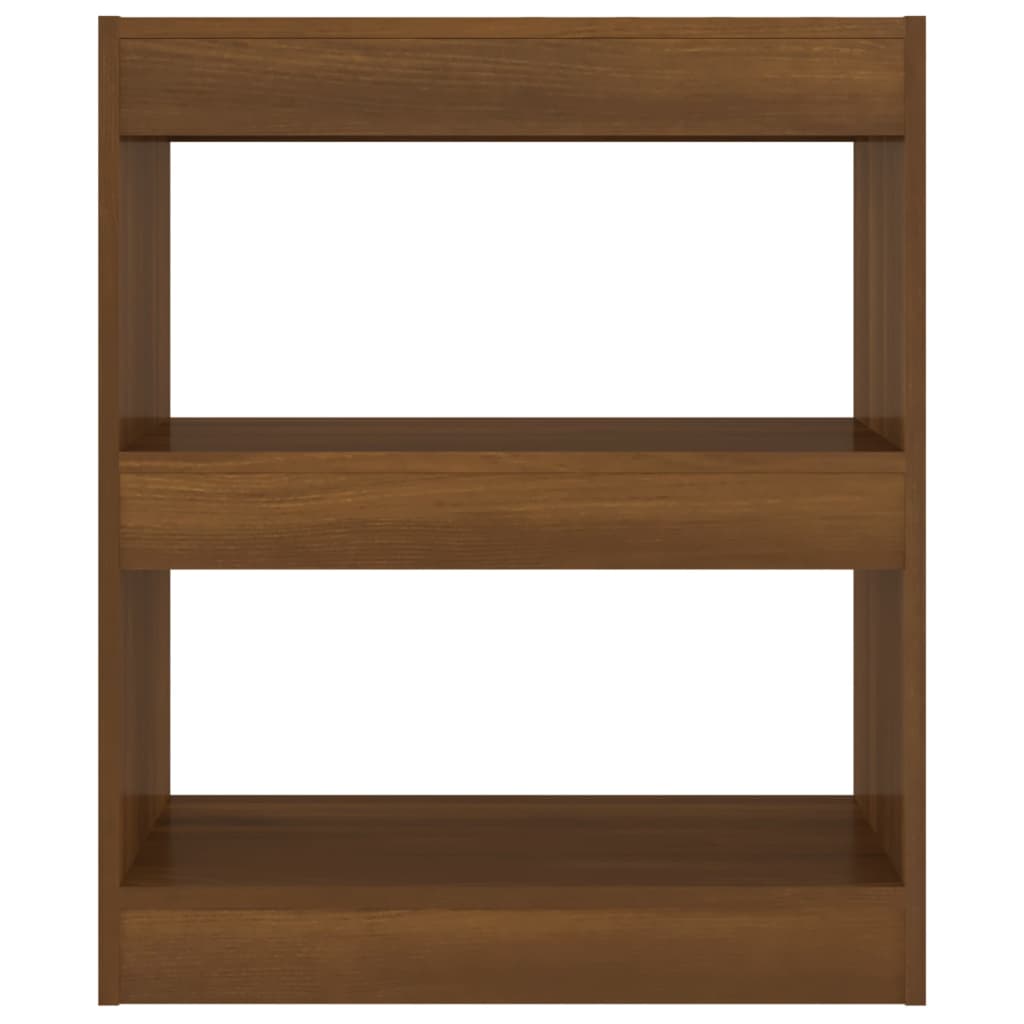 Book Cabinet/Room Divider Brown Oak 60x30x72 cm