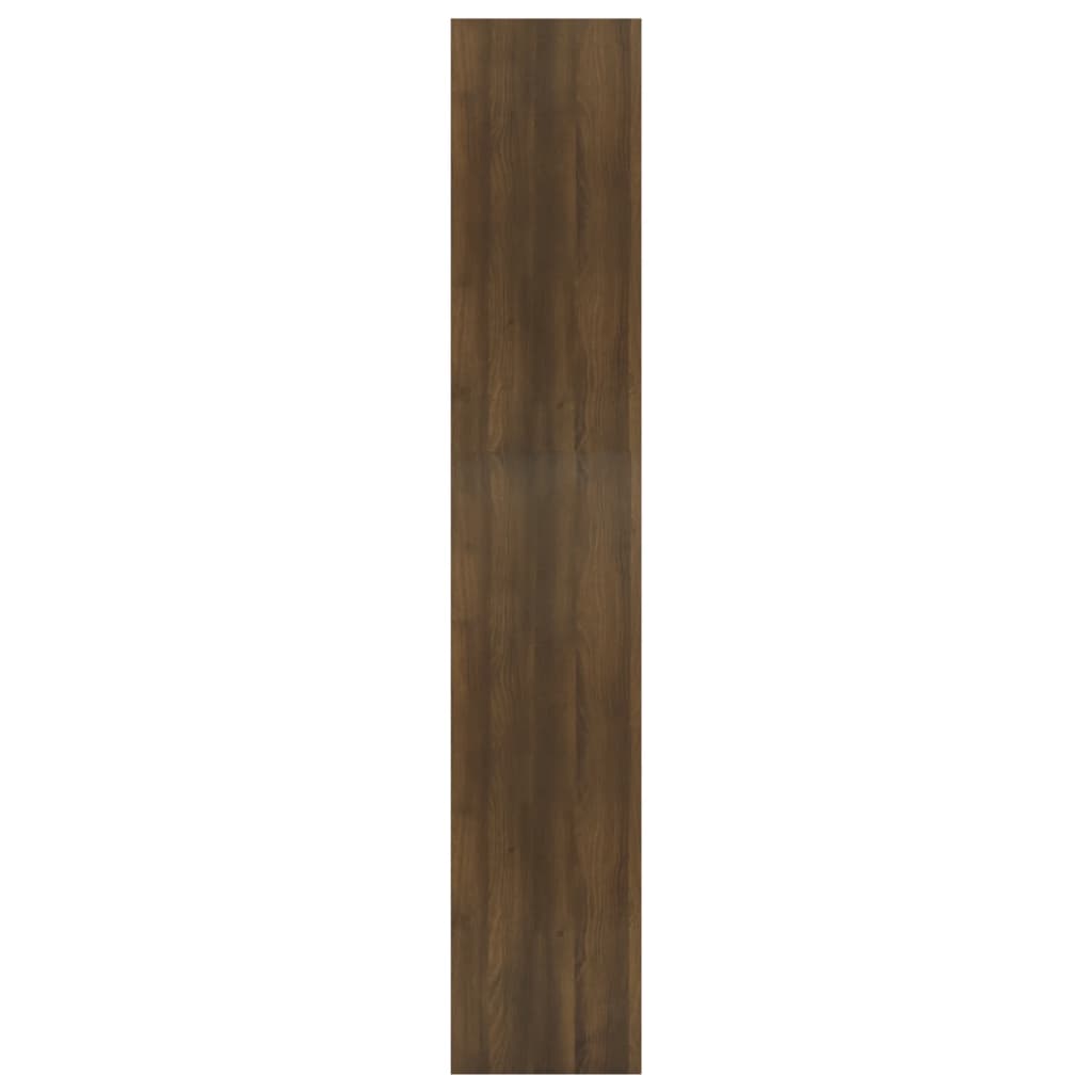 Book Cabinet/Room Divider Brown Oak 60x30x166 cm Engineered Wood