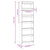 Book Cabinet/Room Divider Grey Sonoma 60x30x198 cm