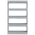 Book Cabinet/Room Divider Grey Sonoma 80x30x135 cm Engineered Wood