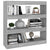 Book Cabinet/Room Divider Grey Sonoma 100x30x103 cm