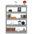 Book Cabinet/Room Divider Grey Sonoma 100x30x135 cm