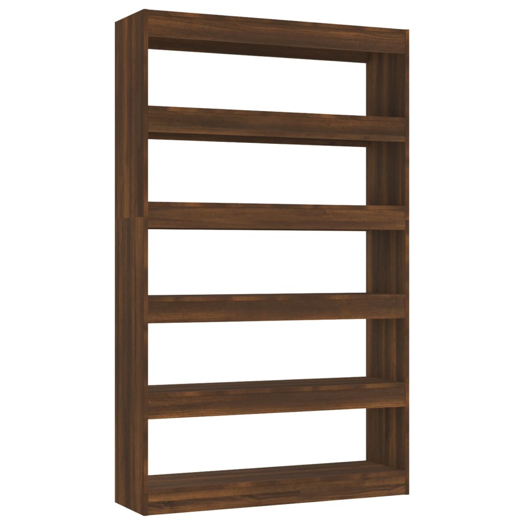 Book Cabinet/Room Divider Brown Oak 100x30x166 cm