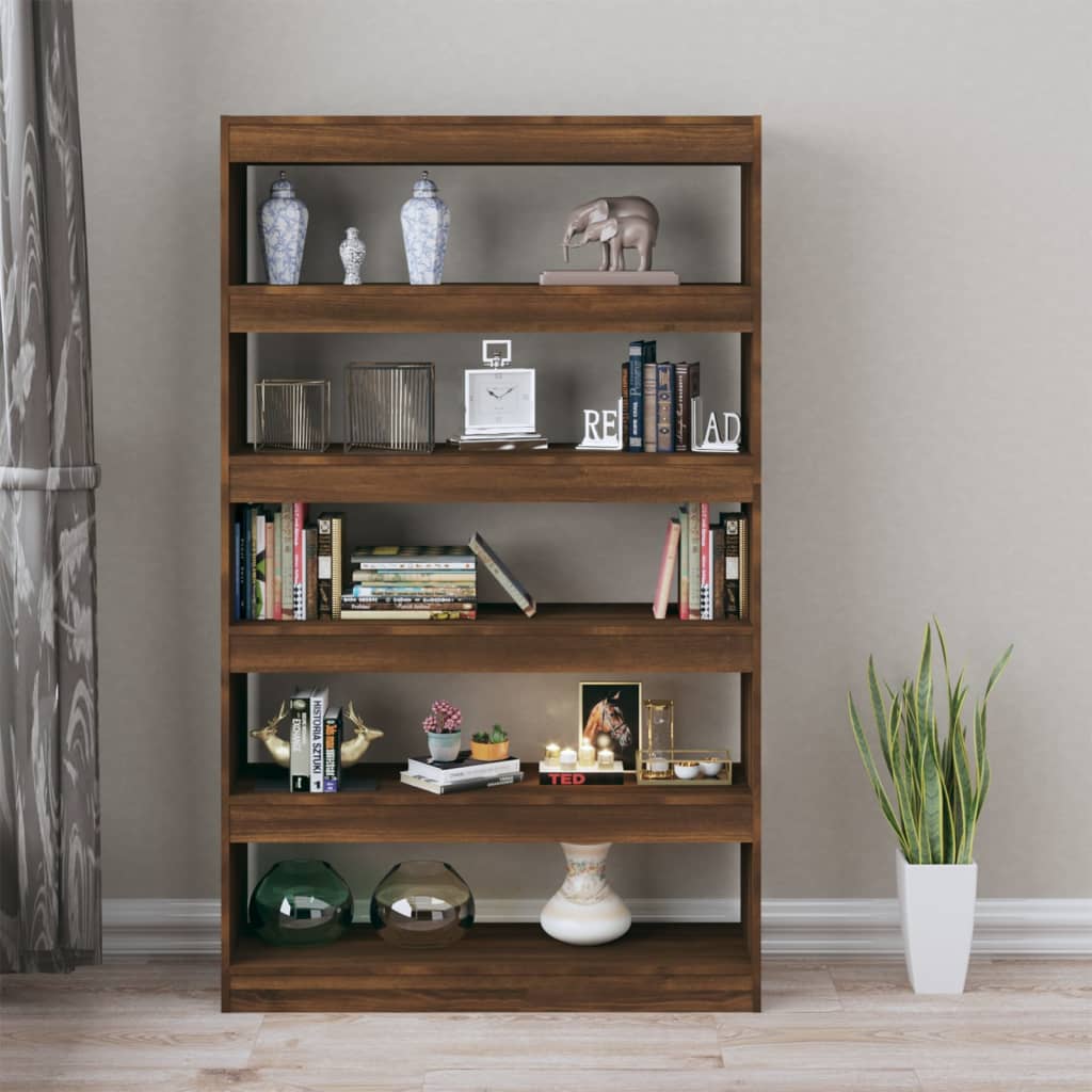 Book Cabinet/Room Divider Brown Oak 100x30x166 cm