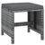 19 Piece Garden Dining Set with Cushions Poly Rattan Grey