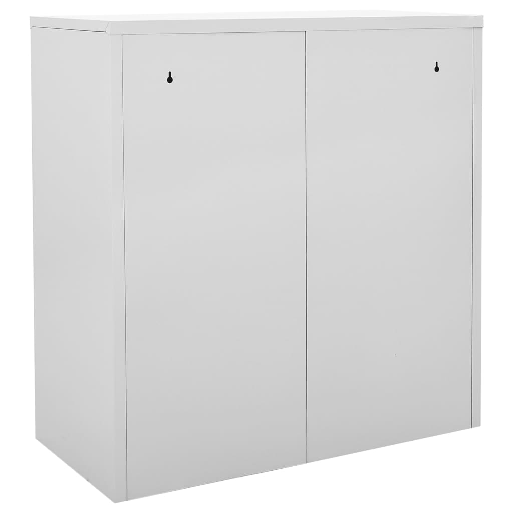 Locker Cabinets 5 pcs Light Grey and Blue 90x45x92.5 cm Steel