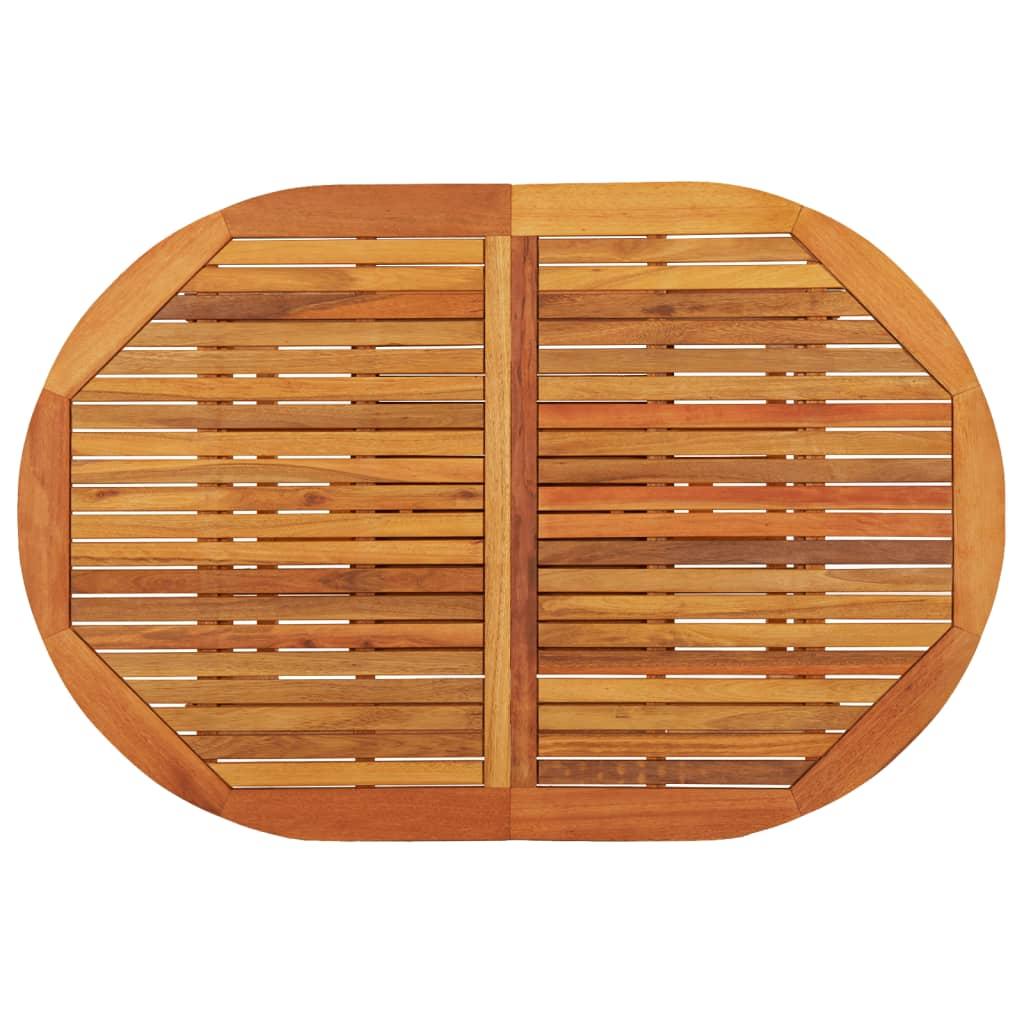 Garden Table 200x100x75 cm Solid Wood Eucalyptus