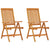 Folding Garden Chairs 2 pcs Solid Wood Eucalyptus