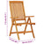 Folding Garden Chairs 2 pcs Solid Wood Eucalyptus