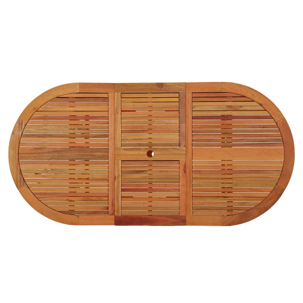 Garden Table 200x100x75 cm Solid Wood Eucalyptus
