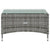 8 Piece Garden Lounge Set with Cushions Poly Rattan Grey
