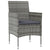 16 Piece Garden Lounge Set with Cushions Poly Rattan Grey