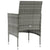 16 Piece Garden Lounge Set with Cushions Poly Rattan Grey