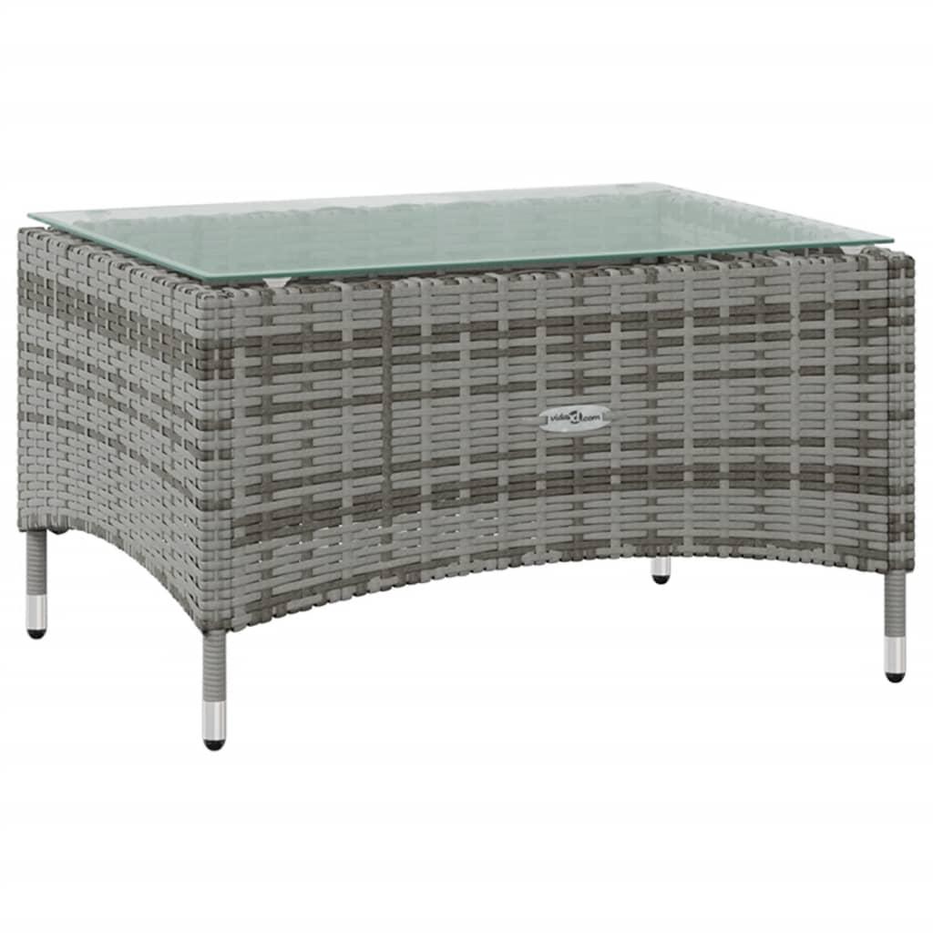 16 Piece Garden Lounge Set with Cushions Poly Rattan Grey