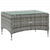 16 Piece Garden Lounge Set with Cushions Poly Rattan Grey