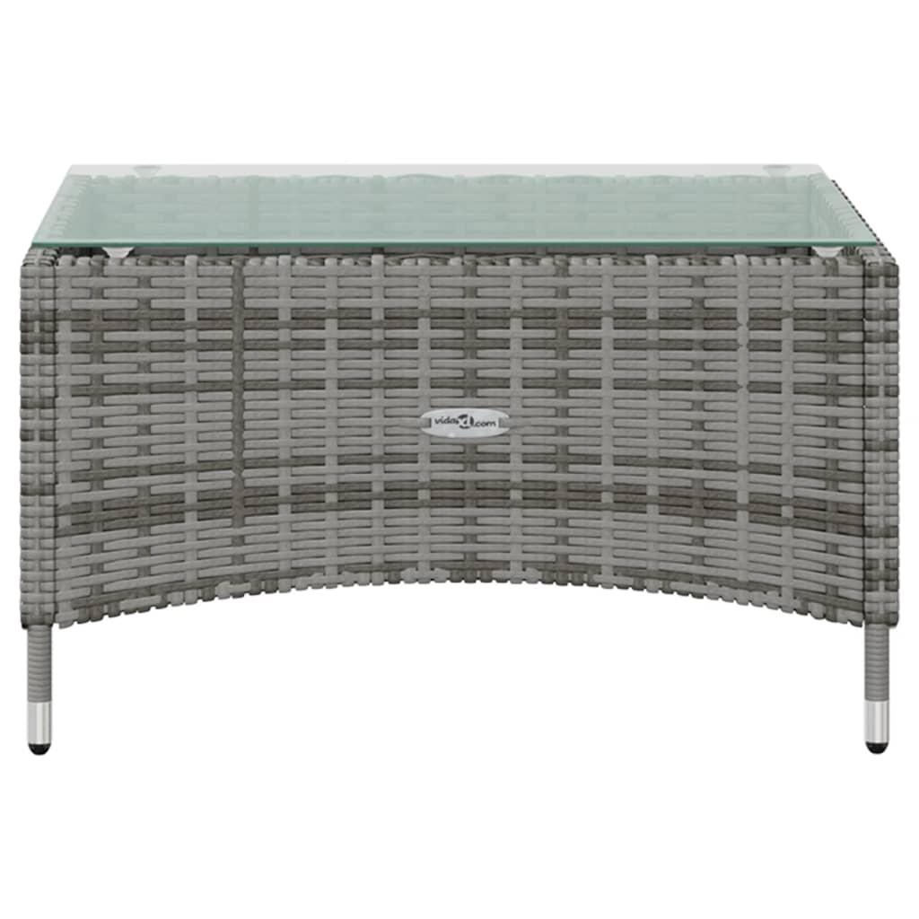 16 Piece Garden Lounge Set with Cushions Poly Rattan Grey