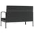 8 Piece Garden Lounge Set with Cushions Poly Rattan Black