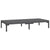 Garden Coffee Table Dark Grey Half Round Poly Rattan