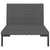 Garden Sofa with Cushions Half Round Poly Rattan