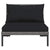 Garden Sofas 3pcs with Cushions Half Round Poly Rattan