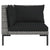 Garden Sofas 2pcs with Cushions Half Round Poly Rattan