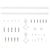 Sliding Door Hardware Kit 183 cm Steel White