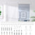 Sliding Door Hardware Kit 183 cm Steel White