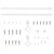 Sliding Door Hardware Kit 200 cm Steel White