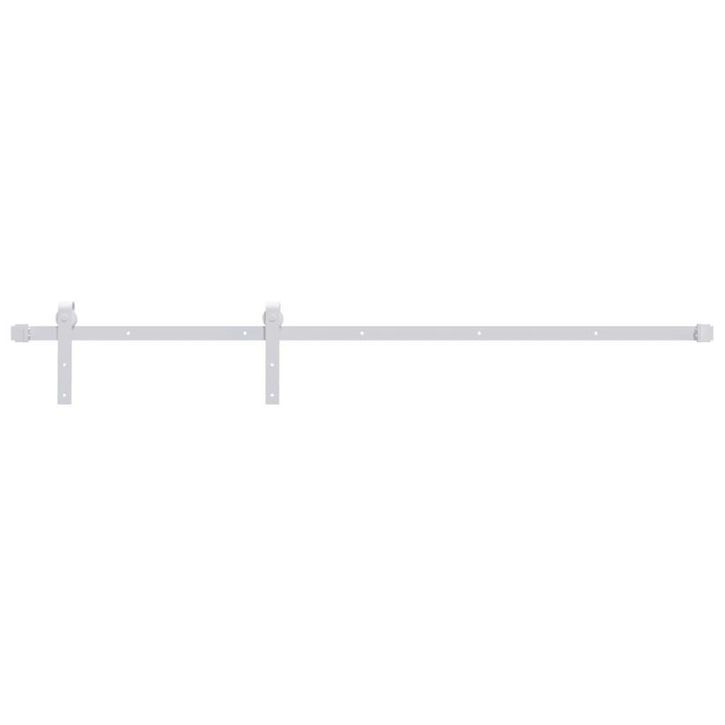Sliding Door Hardware Kit 183 cm Steel White