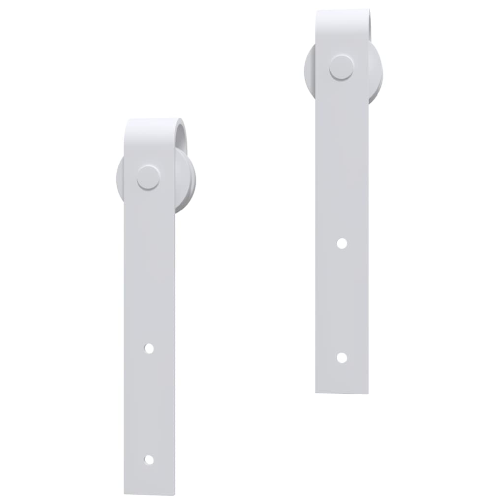 Sliding Door Hardware Kit 183 cm Steel White