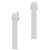 Sliding Door Hardware Kit 183 cm Steel White