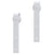 Sliding Door Hardware Kit 200 cm Steel White