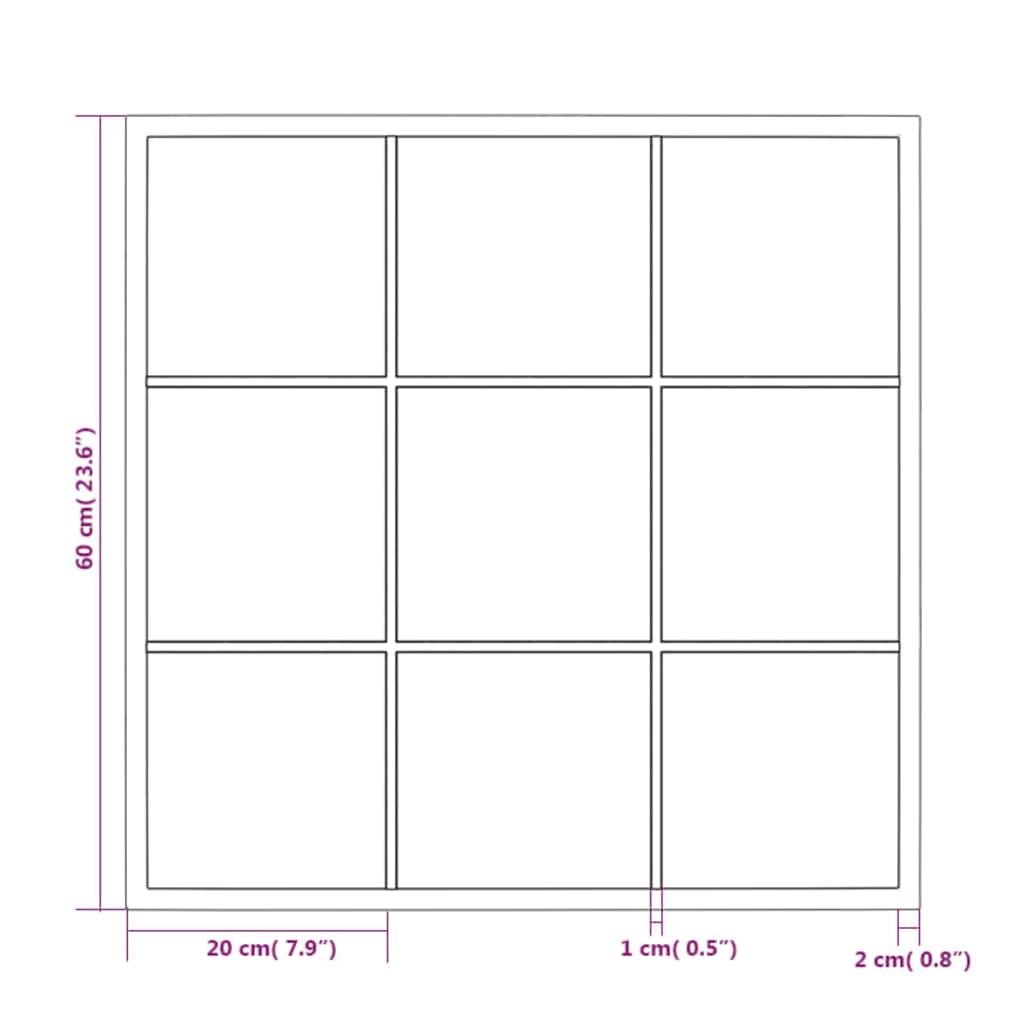 Wall Mirror Black 60x60 cm Metal