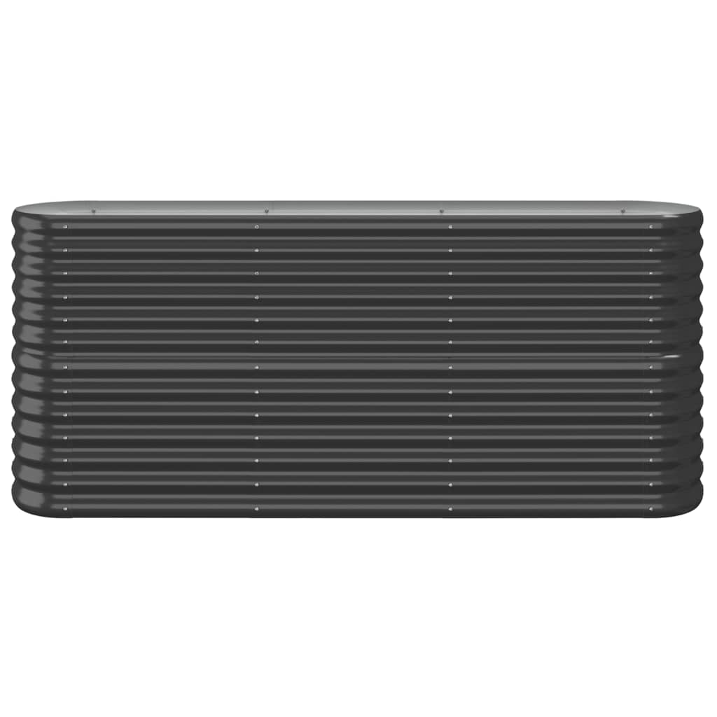 Garden Raised Bed Galvanised Steel 152x40x68 cm Anthracite