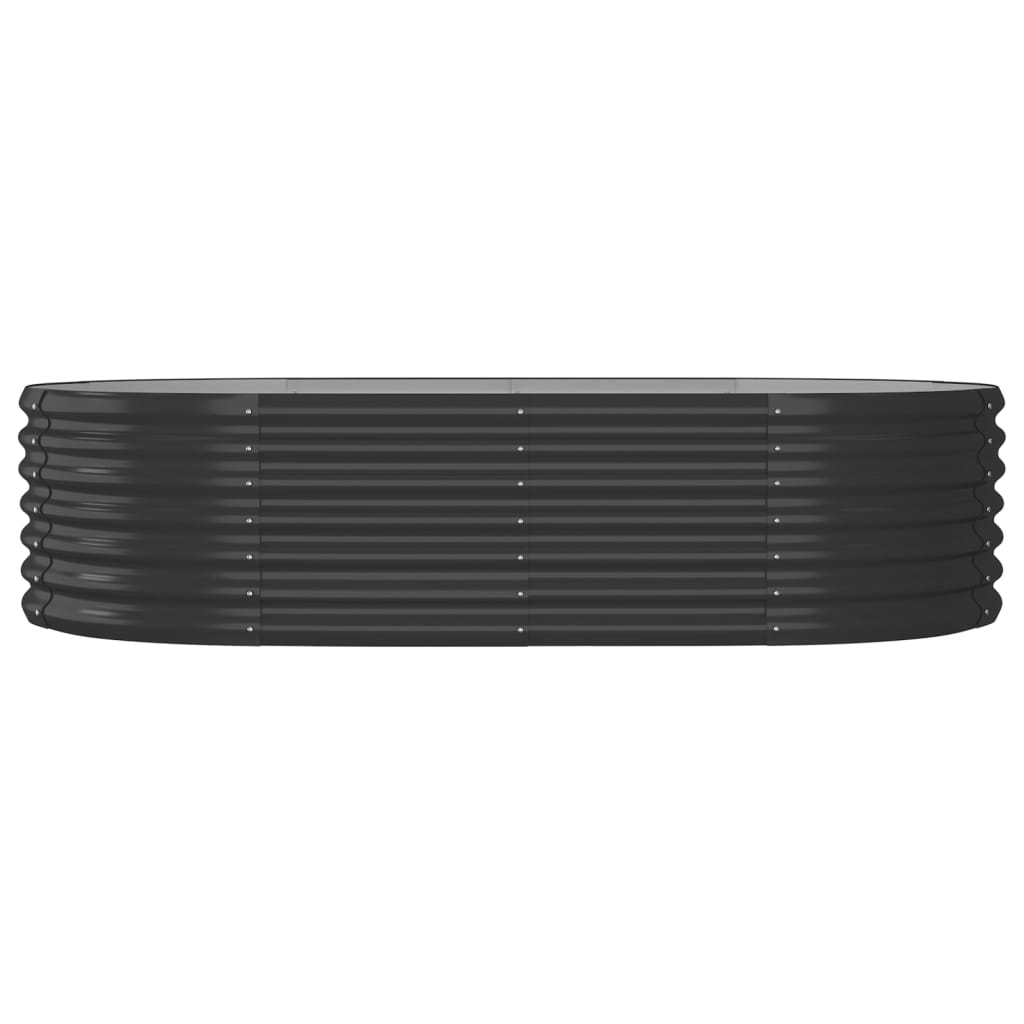 Garden Raised Bed Galvanised Steel 152x80x36 cm Anthracite