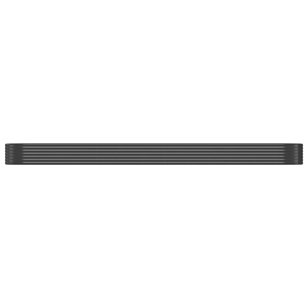 Garden Raised Bed Galvanised Steel 507x100x36 cm Anthracite