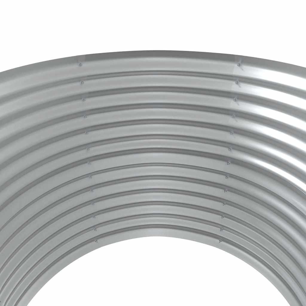 Garden Raised Bed Galvanised Steel 100x100x68 cm Green