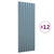 Roof Panels 12 pcs Powder-coated Steel Grey 100x36 cm