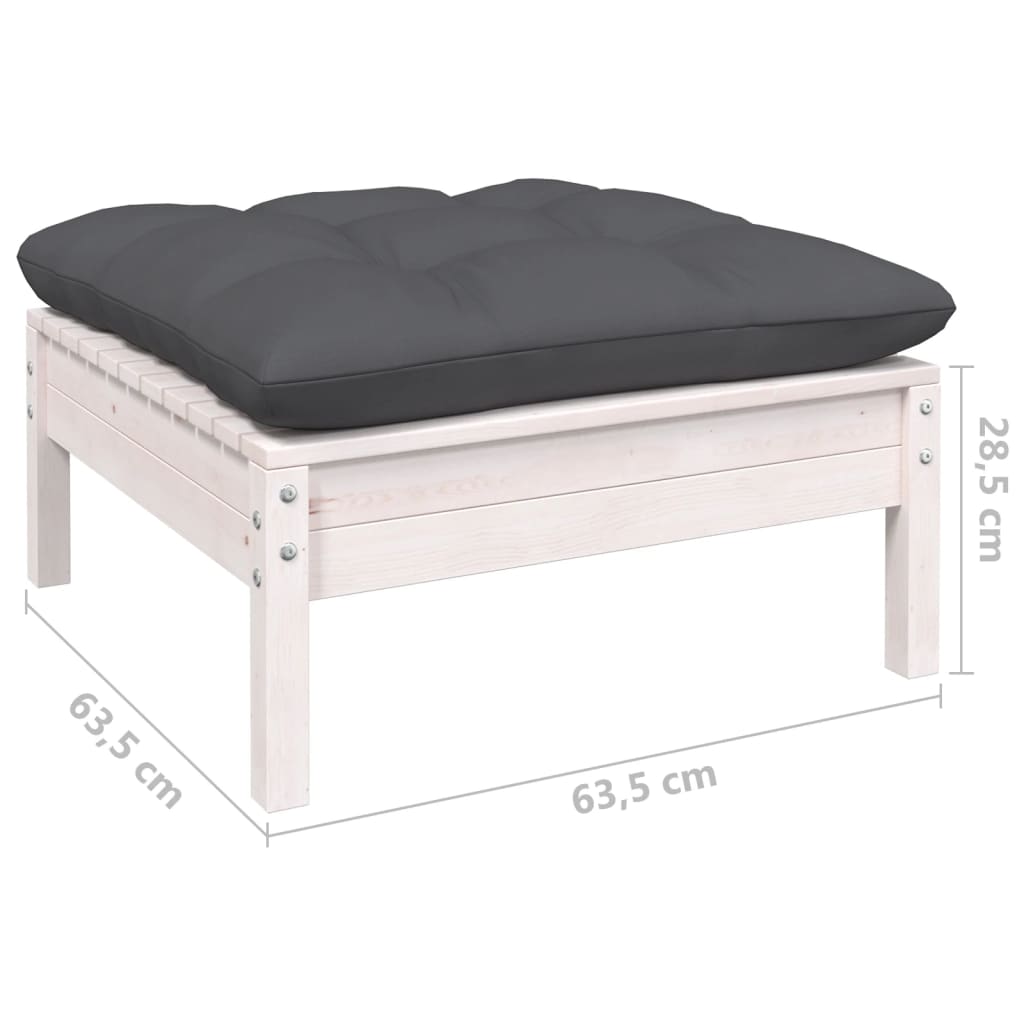 13 Piece Garden Lounge Set with Anthracite Cushions Pinewood