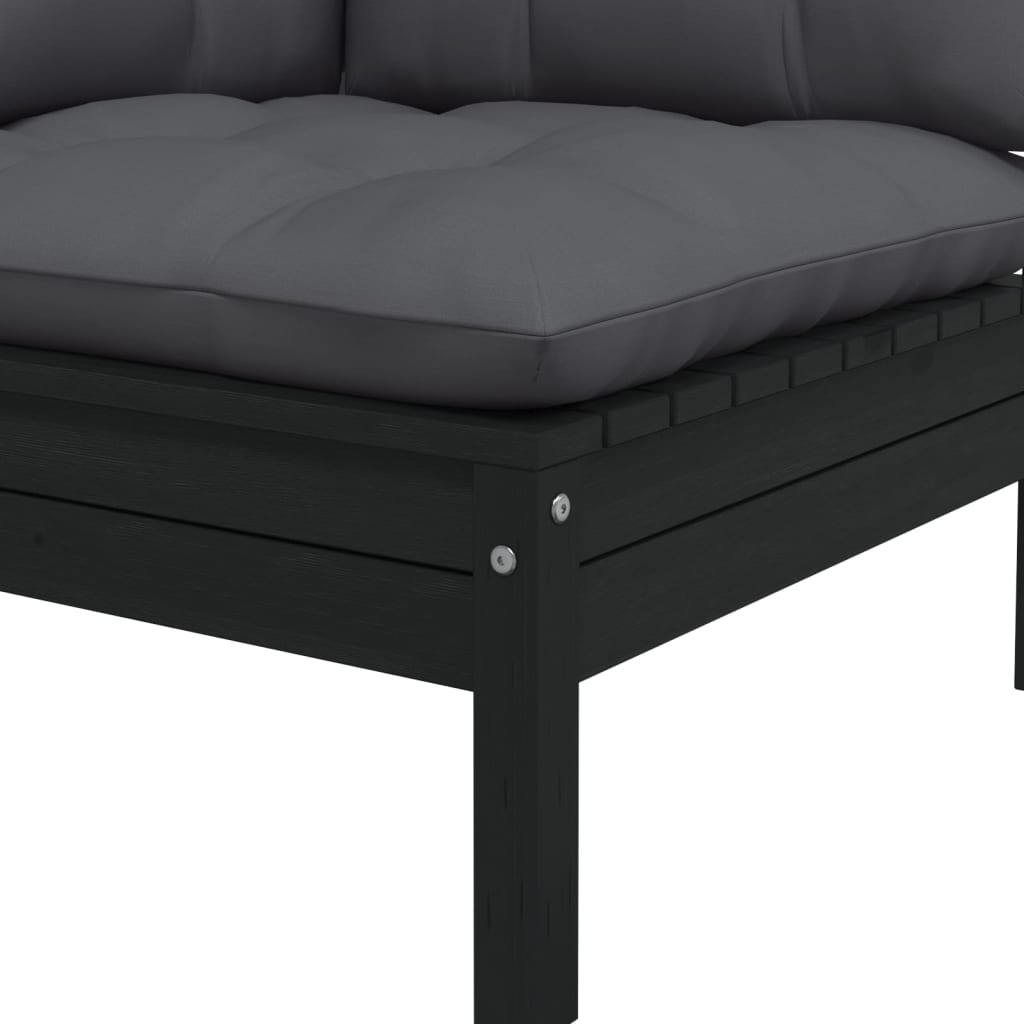 6 Piece Garden Lounge Set with Cushions Solid Pinewood