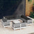 12 Piece Garden Lounge Set with Cushions White Solid Pinewood