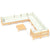 11 Piece Garden Lounge Set with Cream Cushions Pinewood