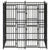 Outdoor Dog Kennel Steel 3.69 m²