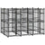 Outdoor Dog Kennel Steel 5.53 m²