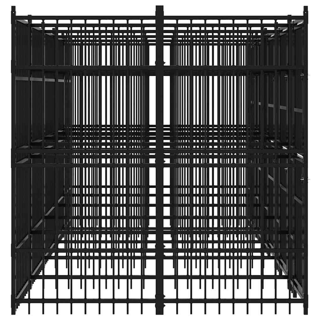 Outdoor Dog Kennel Steel 9,22 m²