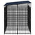 Outdoor Dog Kennel with Roof Steel 5.53 m²